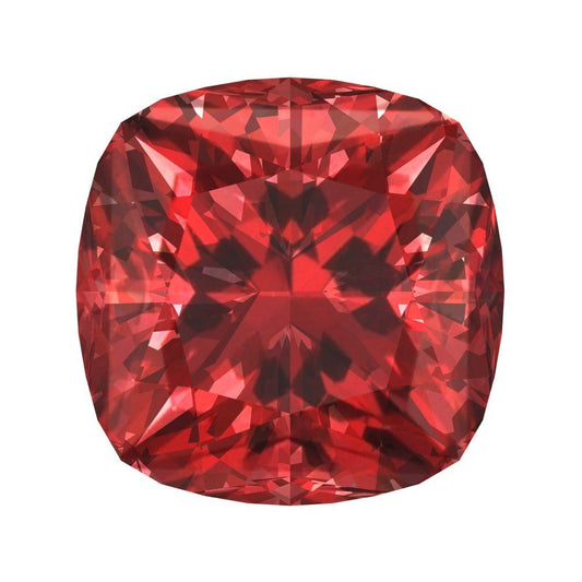 1 to 3 ct Cushion Cut VVS1 Natural Red Garnet January Birthstone