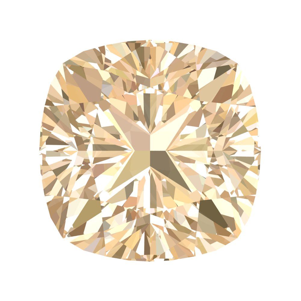 1 to 3 ct Cushion Cut VVS1 Natural Brown Morganite November Birthstone