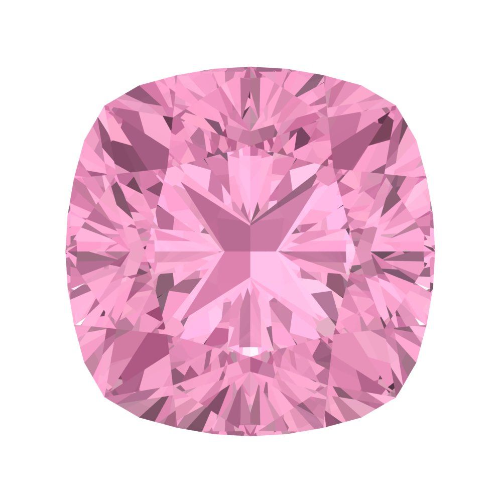 1 to 3 ct Cushion Cut VVS1 Simulated Pink October Birthstone