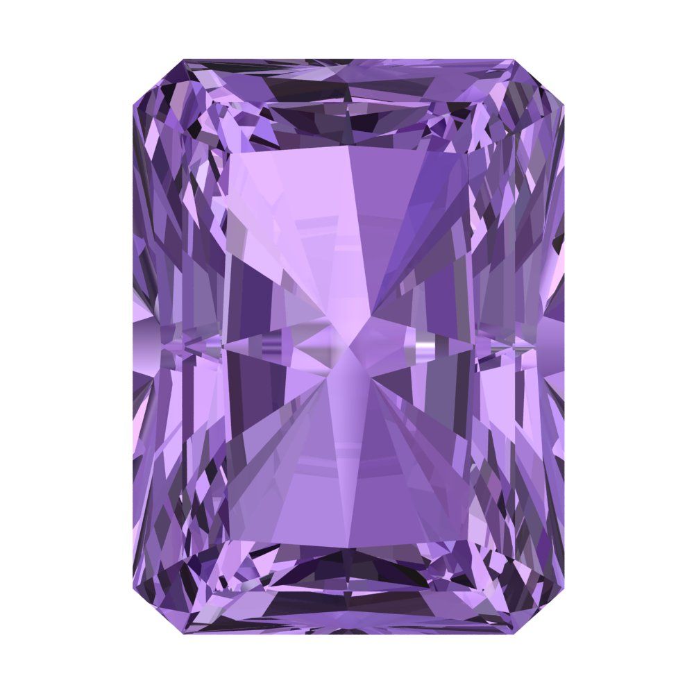 0.5 to 3 ct Emerald Cut VVS1 Simulated Purple Alexandrite February Birthstone
