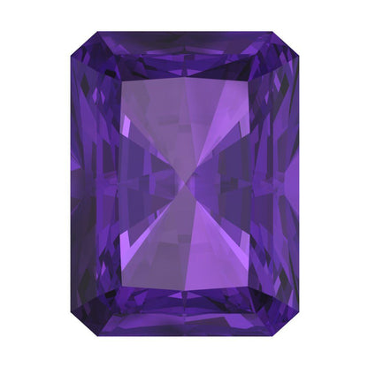 0.5 to 3 ct Emerald Cut VVS1 Natural Purple Amethyst February Birthstone