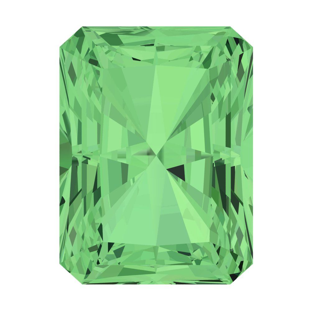 0.5 to 3 ct Emerald Cut VVS1 Simulated Light Green August Birthstone