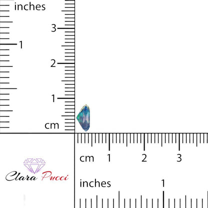 0.5 to 3 ct Emerald Cut VVS1 Synthetic Blue moissanite September Birthstone
