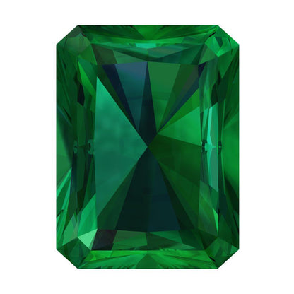 0.5 to 3 ct Emerald Cut VVS1 Simulated Green Emerald May Birthstone