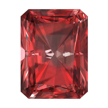0.5 to 3 ct Emerald Cut VVS1 Natural Red Garnet January Birthstone