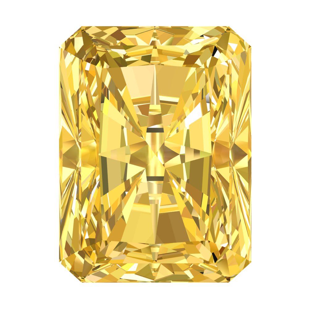 0.5 to 3 ct Emerald Cut VVS1 Simulated Yellow November Birthstone