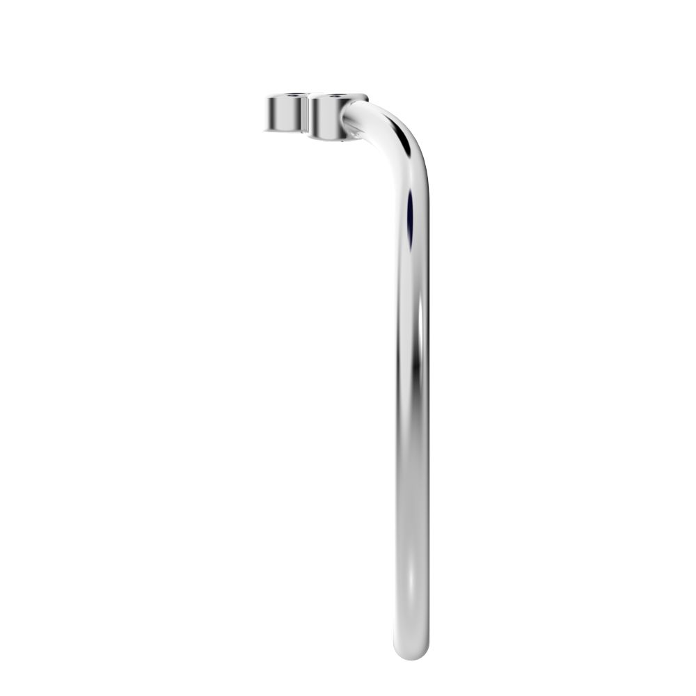 0.03 ct Round Cut Moissanite dainty Minimalist bezel Stackable curved chevron 14K / 18K Solid White Gold everyday wedding band