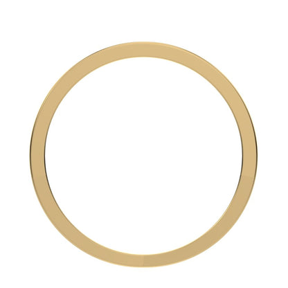 0.66Ct Baguette Cut Moissanite Minimalist half eternity Stackable channel light simple 14K / 18K Solid Yellow Gold everyday wedding band