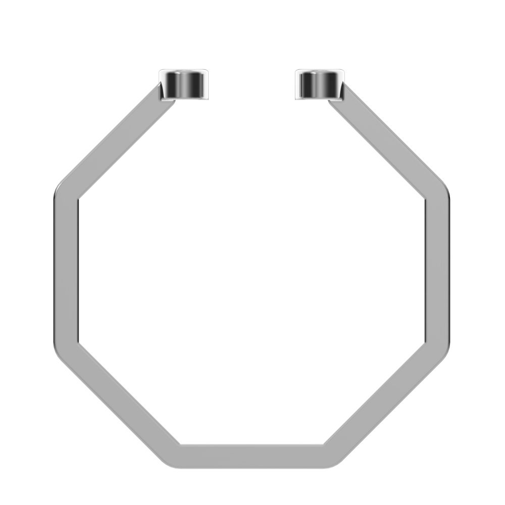 0.03 ct Round Cut Moissanite dainty Minimalist adjustable bezel 2 stone Stackable 14K / 18K Solid White Gold everyday wedding band