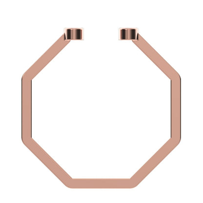 0.03 ct Round Cut Moissanite dainty Minimalist adjustable bezel 2 stone Stackable 14K / 18K Solid Rose Gold everyday wedding band