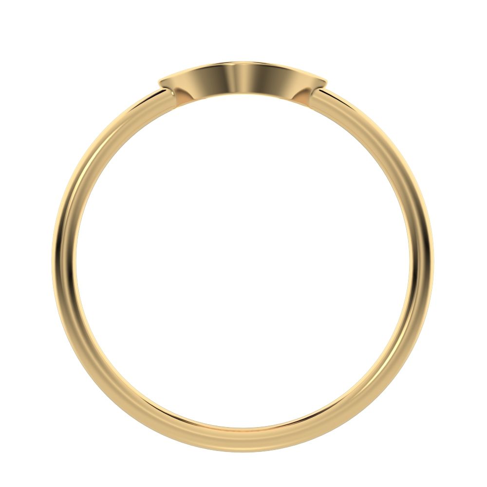 0.115 ct Round Cut Moissanite dainty Minimalist cluster eye halo light simple 14K / 18K Solid Yellow Gold everyday ring