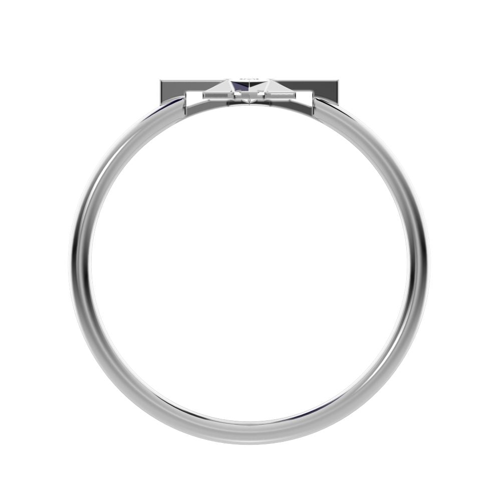 0.03 ct Round Cut Simulated Clear Diamond dainty Minimalist star halo sun light cocktail 14K / 18K Solid White Gold everyday ring