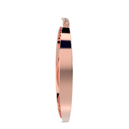 0.0375Ct Round Cut Simulated Clear Diamond Minimalist Stackable half eternity bar spiral 14K / 18K Solid Rose Gold everyday wedding band