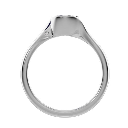 0.67 ct Round Cut Simulated Clear Diamond dainty classic solitaire infinity eye vintage 14K / 18K Solid White Gold engagement ring