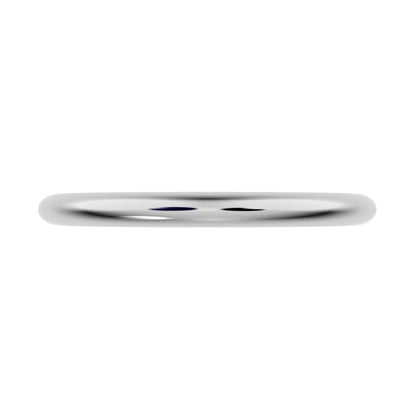 plain ct dainty Minimalist classic simple Stackable solid 14k White Gold everyday wedding band