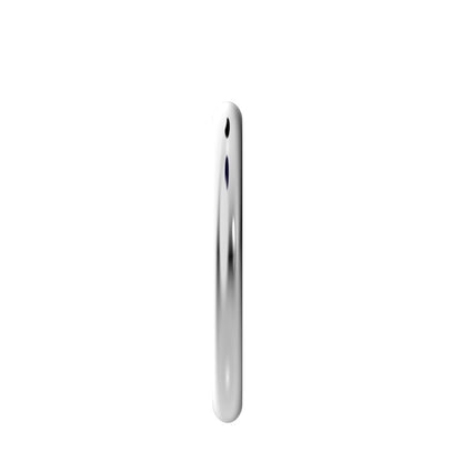 plain ct dainty Minimalist classic simple Stackable solid 14K / 18K Solid White Gold everyday wedding band
