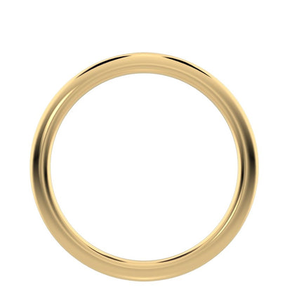 plain ct dainty Minimalist classic simple Stackable solid 14K / 18K Solid Yellow Gold everyday wedding band