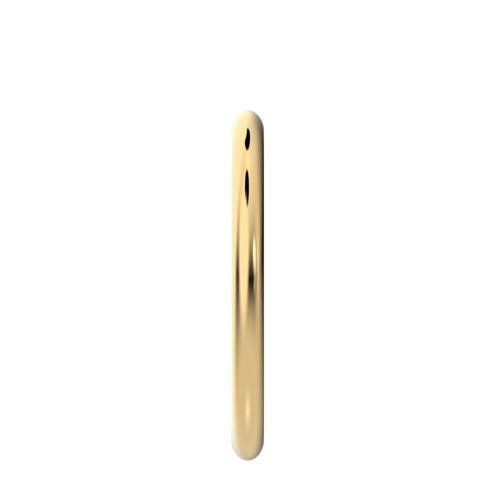 plain ct dainty Minimalist classic simple Stackable solid 14k Yellow Gold everyday wedding band