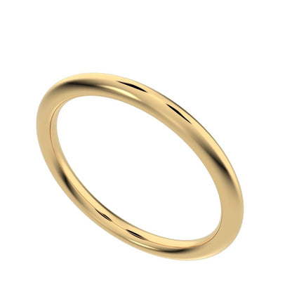 plain ct dainty Minimalist classic simple Stackable solid 14K / 18K Solid Yellow Gold everyday wedding band