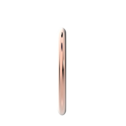 Classic Rose Gold Stackable Wedding Band - Plain, Dainty and Minimilistic - Solid Gold