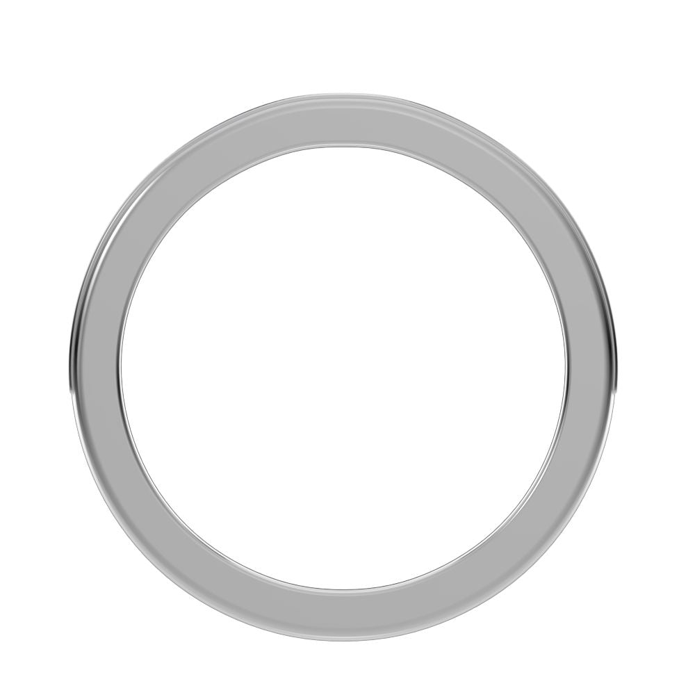 0.23Ct Round Cut Simulated Clear Diamond dainty Minimalist channel Stackable half eternity 14K / 18K Solid White Gold everyday wedding band