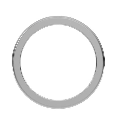 0.23Ct Round Cut Simulated Clear Diamond dainty Minimalist channel Stackable half eternity 14K / 18K Solid White Gold everyday wedding band