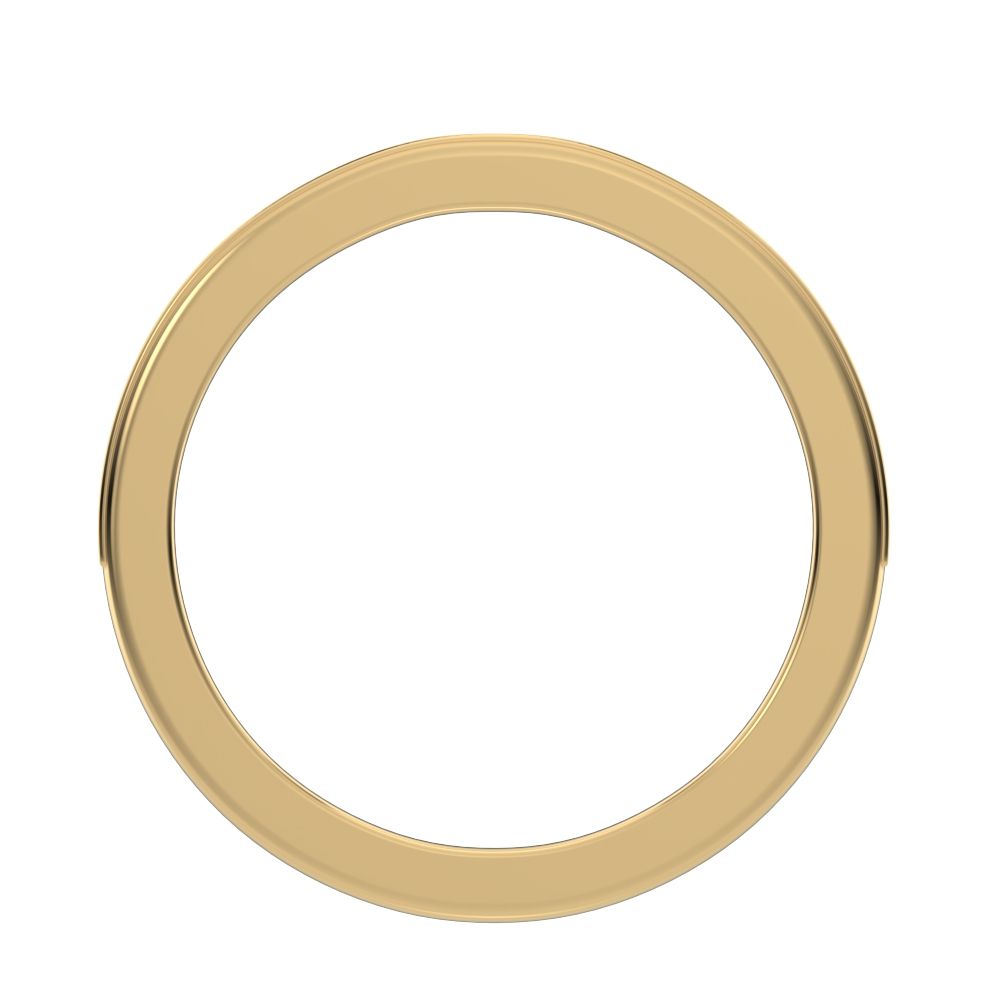 0.23 ct Round Cut Moissanite dainty Minimalist channel Stackable half eternity vintage 14K / 18K Solid Yellow Gold everyday wedding band