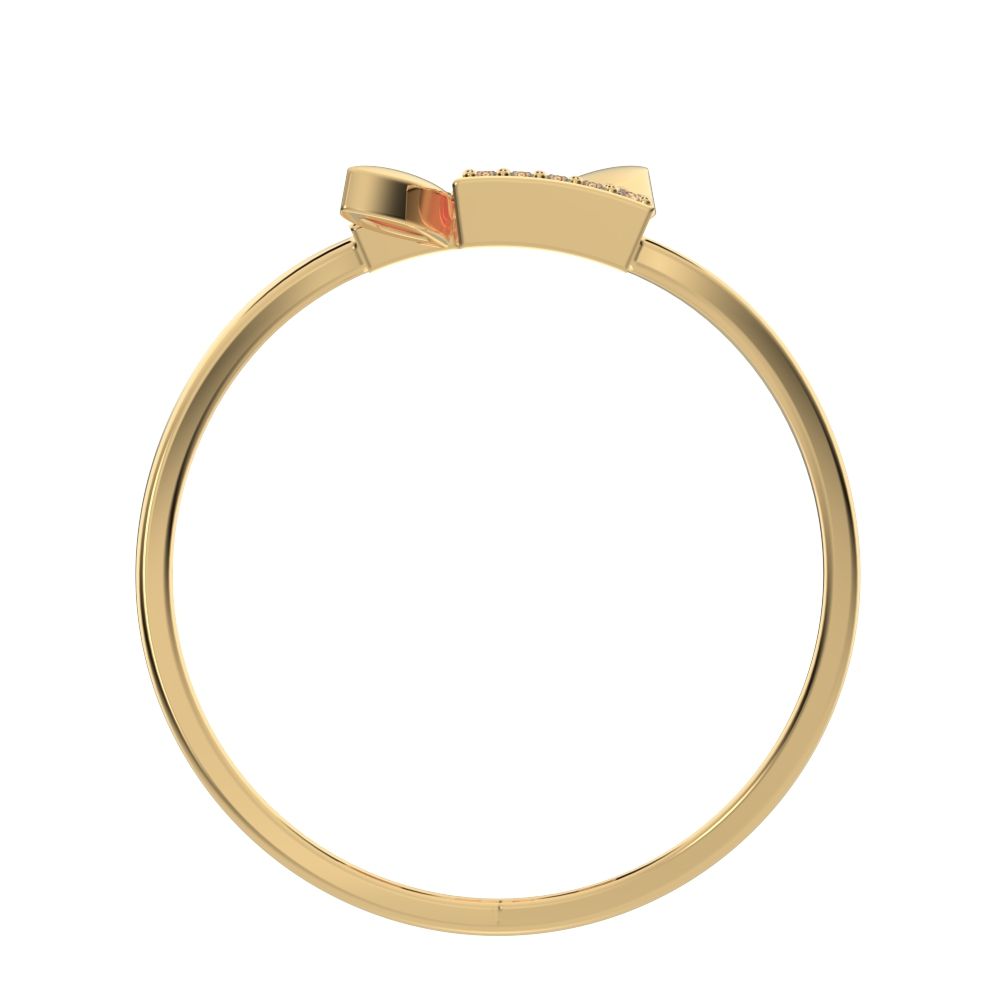 0.0675 ct Round Cut Simulated Clear Diamond dainty Minimalist halo cluster Cocktail times square 14K / 18K Solid Yellow Gold everyday ring