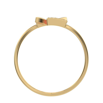 0.0675 ct Round Cut Simulated Clear Diamond dainty Minimalist halo cluster Cocktail times square 14K / 18K Solid Yellow Gold everyday ring