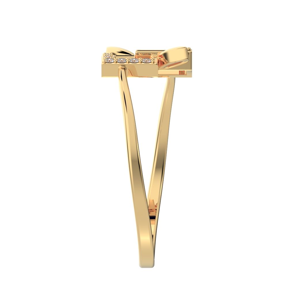 0.0675 ct Round Cut Simulated Clear Diamond dainty Minimalist halo cluster Cocktail times square 14K / 18K Solid Yellow Gold everyday ring