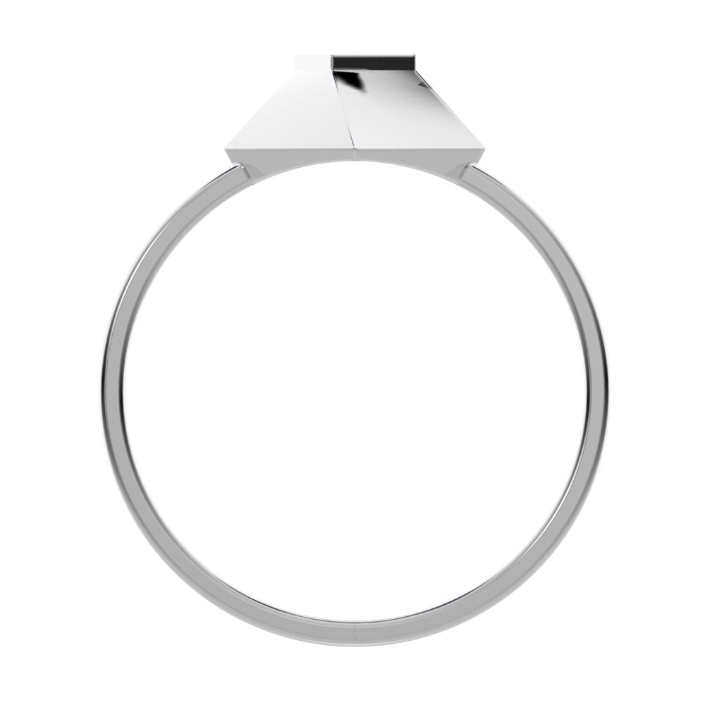 0.02 ct Round Cut Moissanite dainty Minimalist halo cluster Cocktail square 14K / 18K Solid White Gold everyday ring