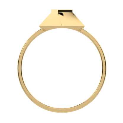 0.02 ct Round Cut Simulated Clear Diamond dainty Minimalist halo cluster Cocktail square 14K / 18K Solid Yellow Gold everyday ring