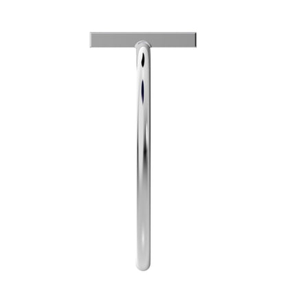 0.15 ct Baguette Cut Simulated Clear Diamond Minimalist Vertical Geometric rectangle cocktail 14K / 18K Solid White Gold everyday ring