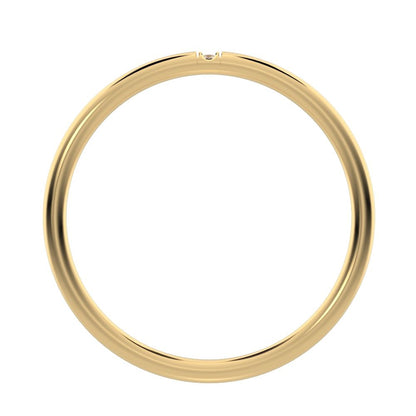 0.01Ct Round Cut Simulated Clear Diamond dainty Minimalist simple Stackable bar light 14K / 18K Solid Yellow Gold everyday wedding band