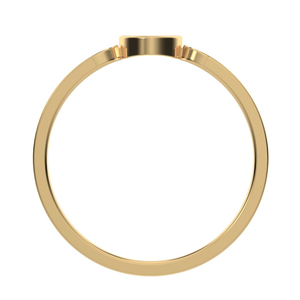 0.1525 ct Marquise Cut Moissanite dainty Minimalist Stackable eye curved arc light 14K / 18K Solid Yellow Gold everyday wedding band