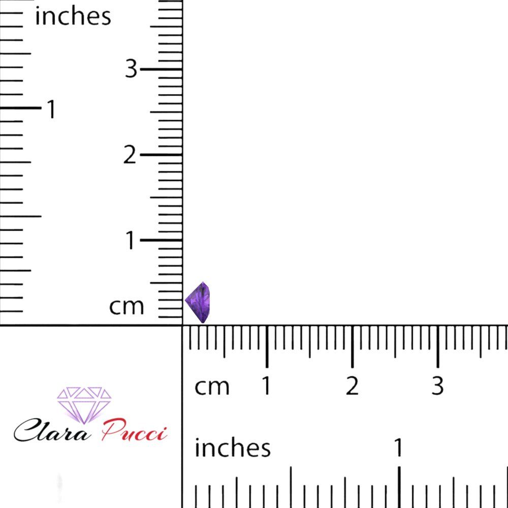 0.5 to 2 ct Heart Cut VVS1 Natural Purple Amethyst February Birthstone