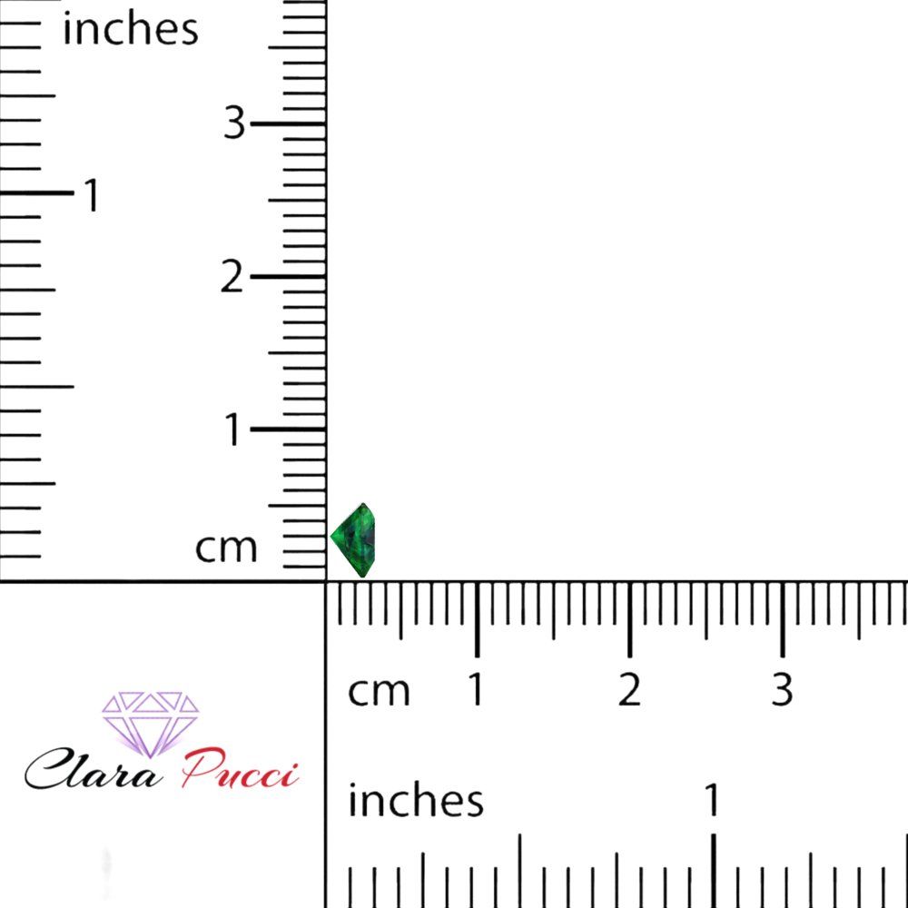 0.5 to 2 ct Heart Cut VVS1 Simulated Green Emerald May Birthstone