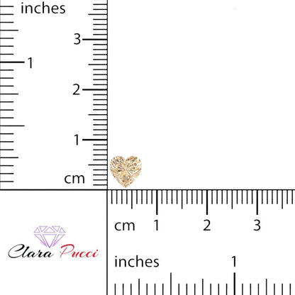 0.5 to 2 ct Heart Cut VVS1 Natural Brown Morganite November Birthstone