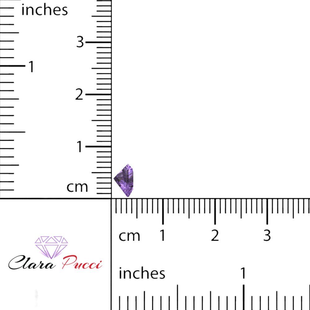 0.5 to 2 ct Heart Cut VVS1 Simulated Purple Alexandrite February Birthstone