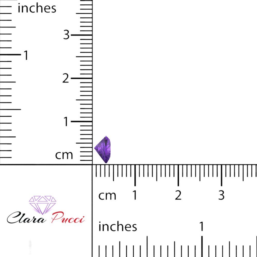 0.5 to 2 ct Heart Cut VVS1 Natural Purple Amethyst February Birthstone