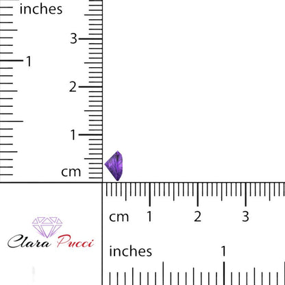 0.5 to 2 ct Heart Cut VVS1 Natural Purple Amethyst February Birthstone