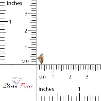 0.5 to 2 ct Heart Cut VVS1 Simulated Brown Champagne November Birthstone
