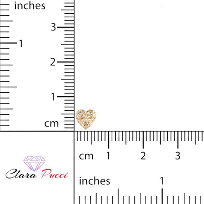 0.5 to 2 ct Heart Cut VVS1 Natural Brown Morganite November Birthstone