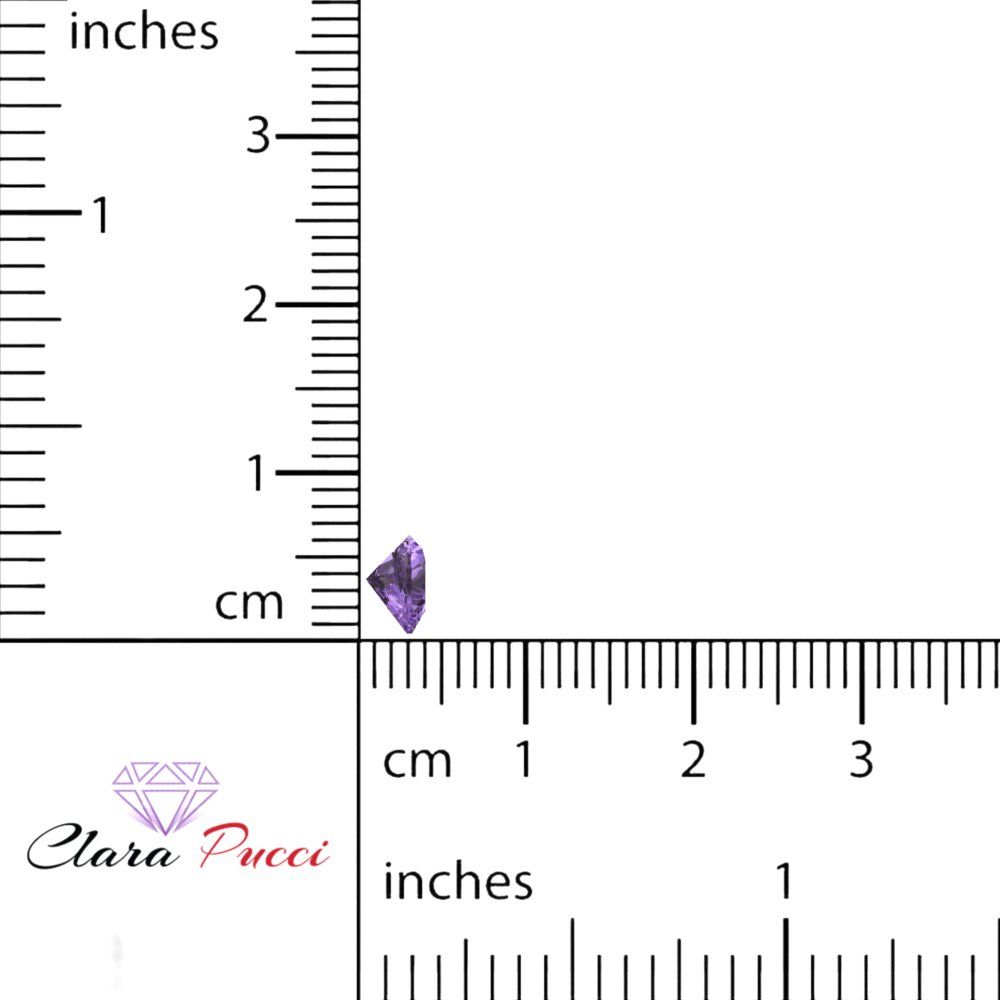 0.5 to 2 ct Heart Cut VVS1 Simulated Purple Alexandrite February Birthstone