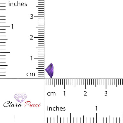 0.5 to 2 ct Heart Cut VVS1 Natural Purple Amethyst February Birthstone