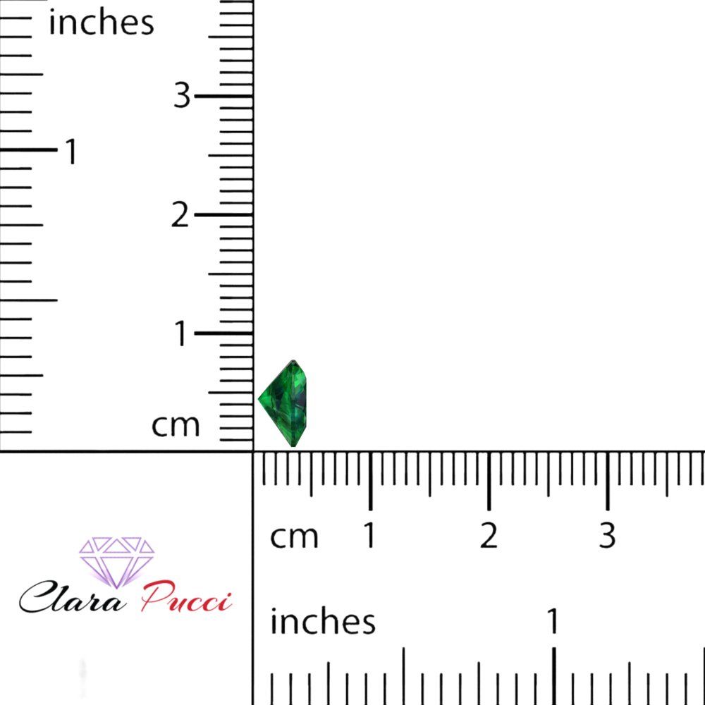 0.5 to 2 ct Heart Cut VVS1 Simulated Green Emerald May Birthstone