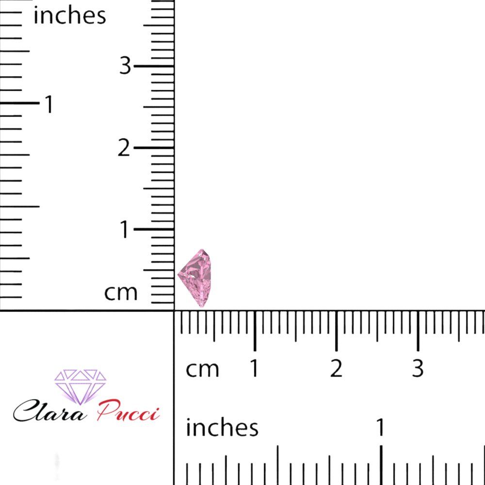 0.5 to 2 ct Heart Cut VVS1 Simulated Pink October Birthstone