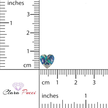 0.5 to 2 ct Heart Cut VVS1 Synthetic Blue moissanite September Birthstone