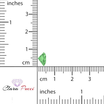 0.5 to 2 ct Heart Cut VVS1 Simulated Light Green August Birthstone