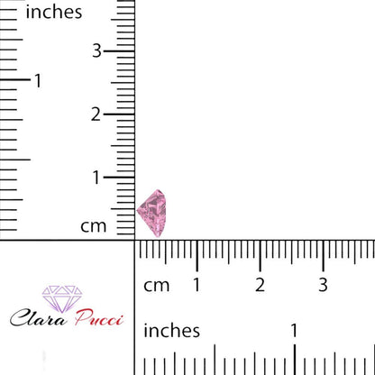 0.5 to 2 ct Heart Cut VVS1 Simulated Pink October Birthstone